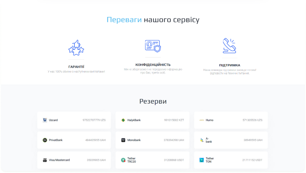 Переваги сервісу DigiChanger та блок резервів